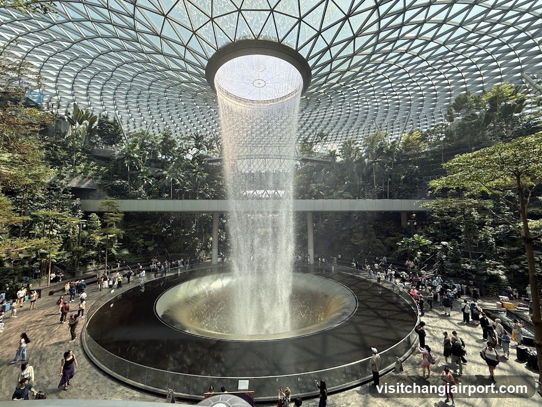 The Cloud Forest at Jewel Changi Airport