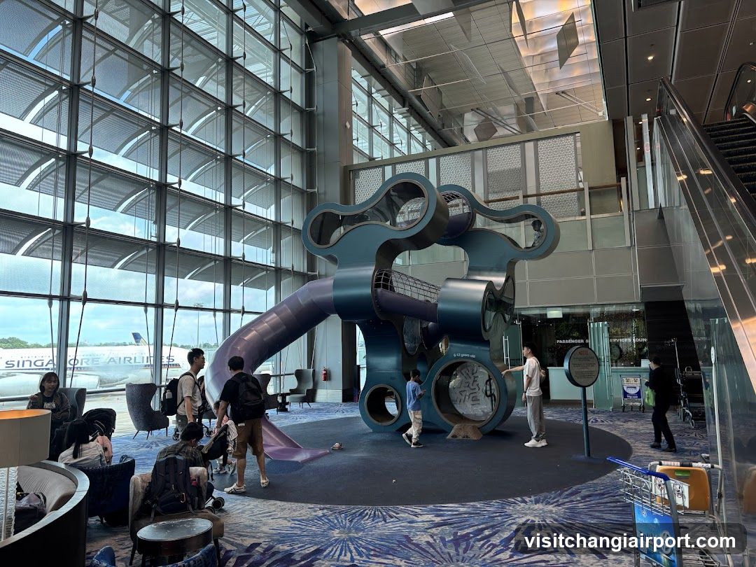 Airport Terminal Interior with Play Area