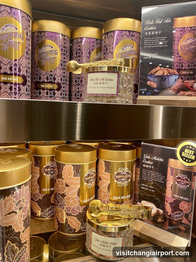 Bak Kut Teh and Gula Melaka Cookies Display