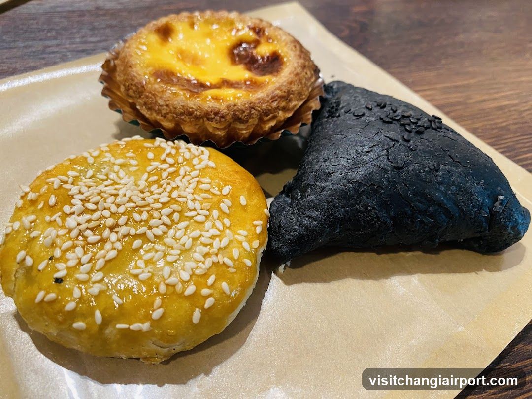 Pastries on a tray