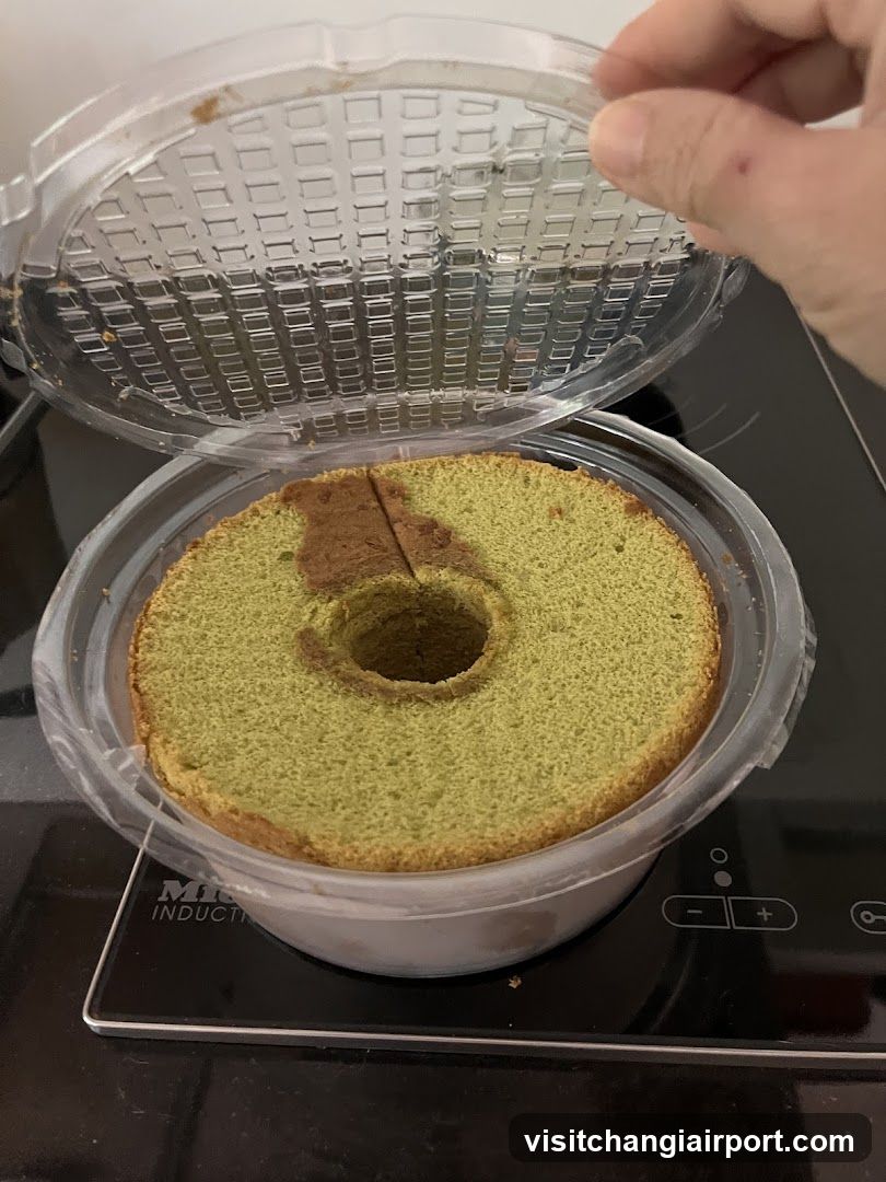 Matcha Cake in Container