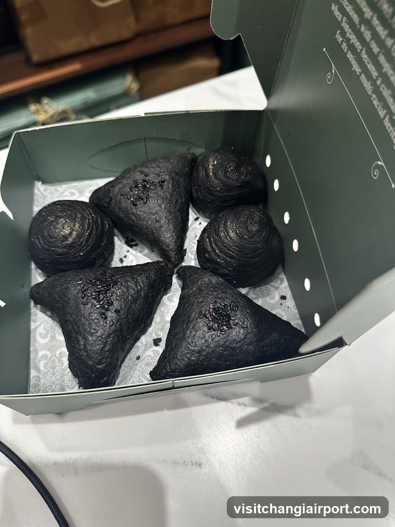 Black Sesame Mooncakes in Box