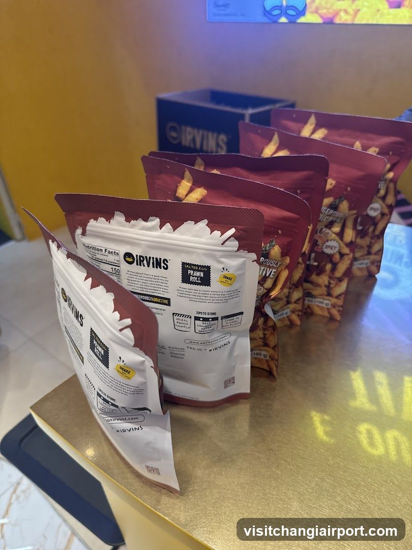 Irvin's Prawn Roll Packaging Display
