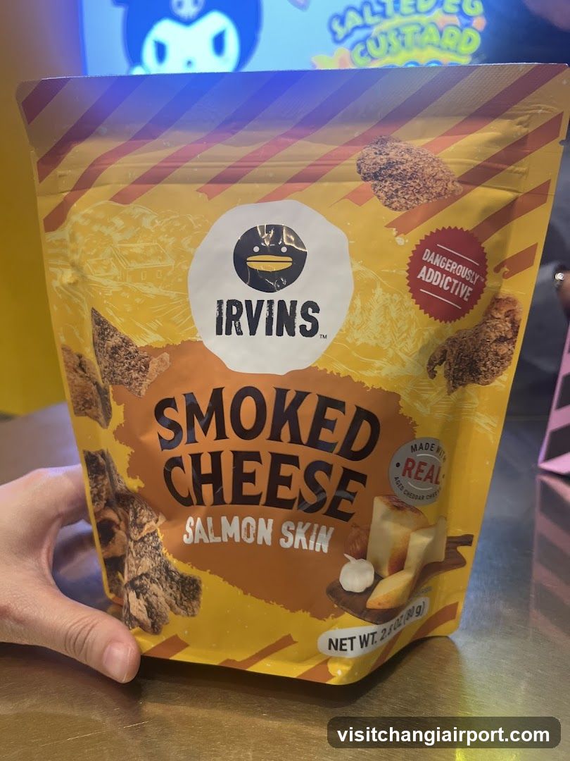 Irvin's Smoked Cheese Salmon Skin Snacks