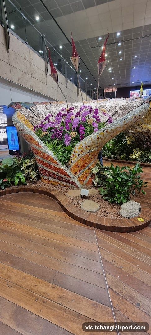 Indoor Floral Sculpture Display