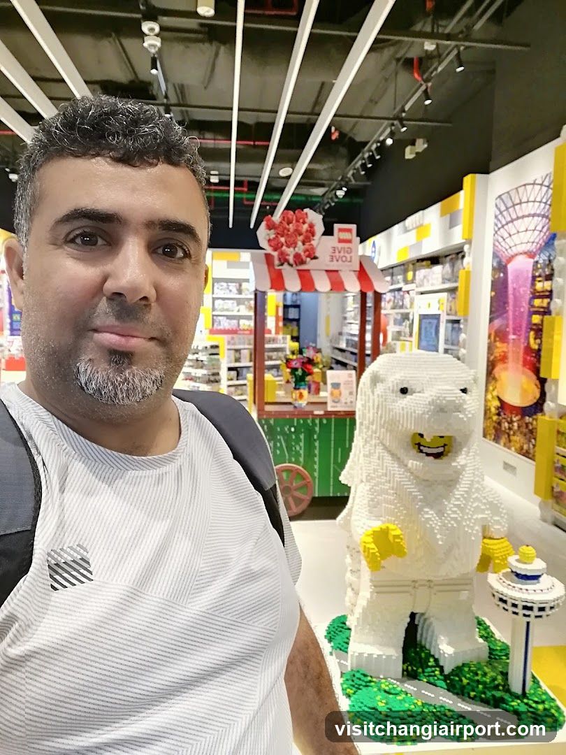LEGO Store Interior with Merlion Statue