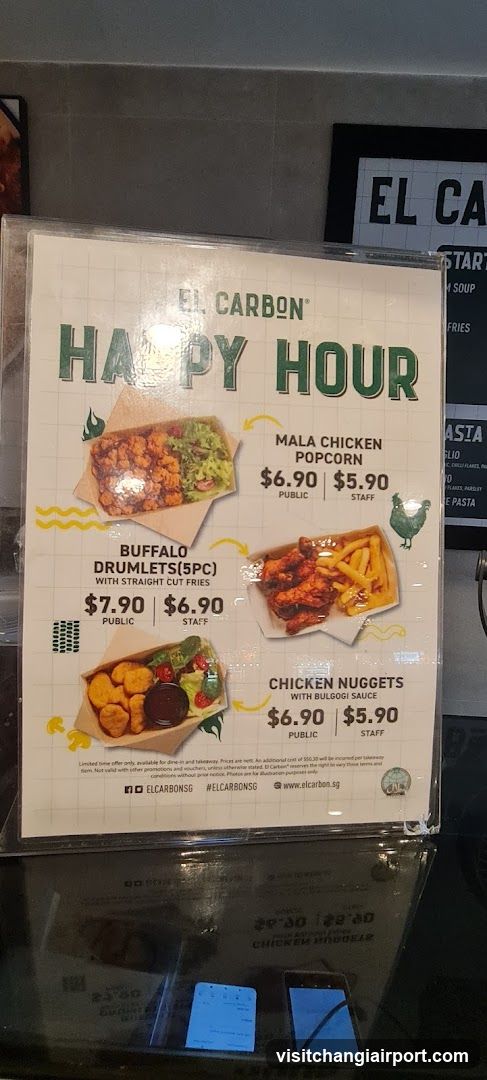 El Carbon Happy Hour Menu