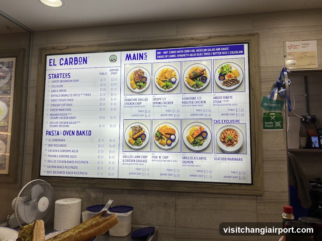 El Carbon Menu Board