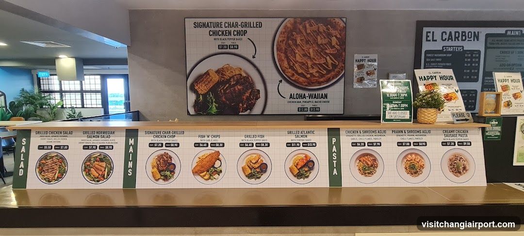 Restaurant Interior Menu Display