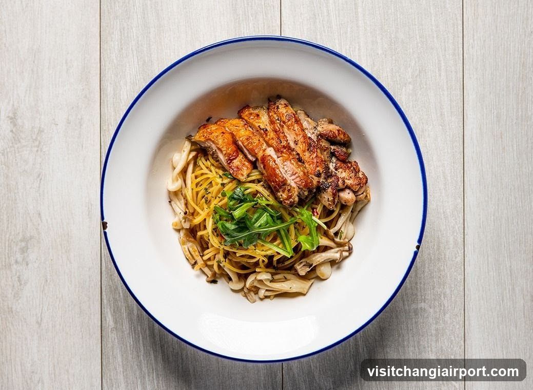 Chicken and Mushroom Pasta Bowl