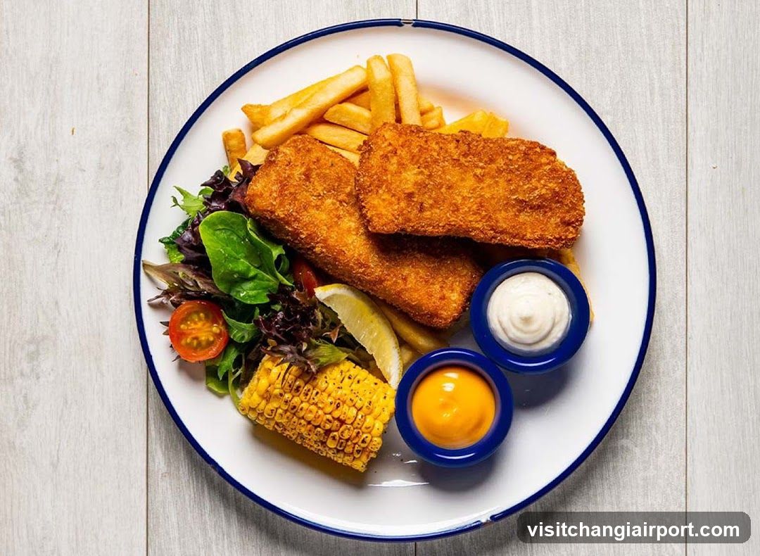 Fish and Chips with Salad