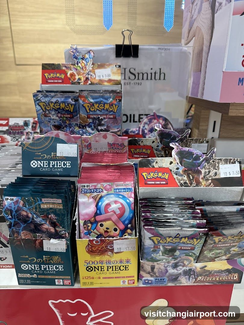Pokemon and One Piece Card Game Display