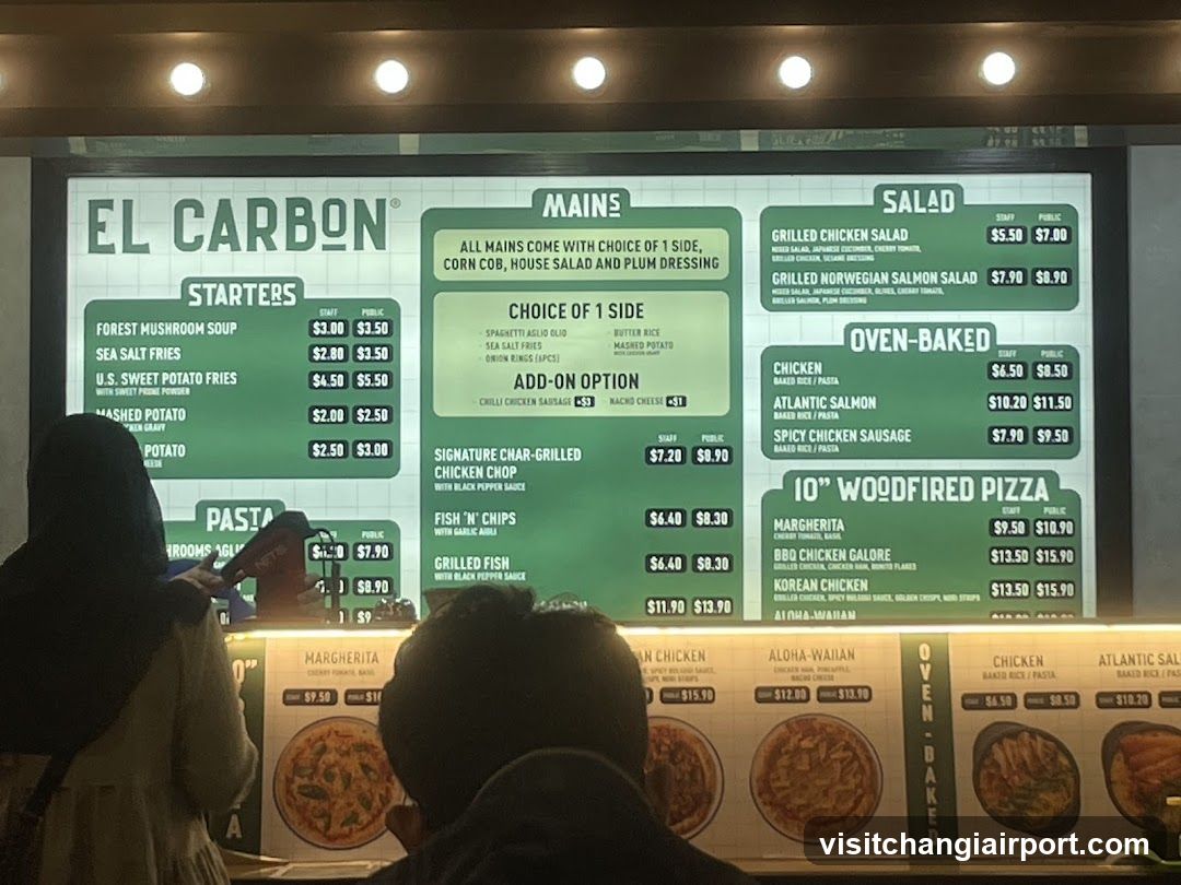 El Carbon Menu Board