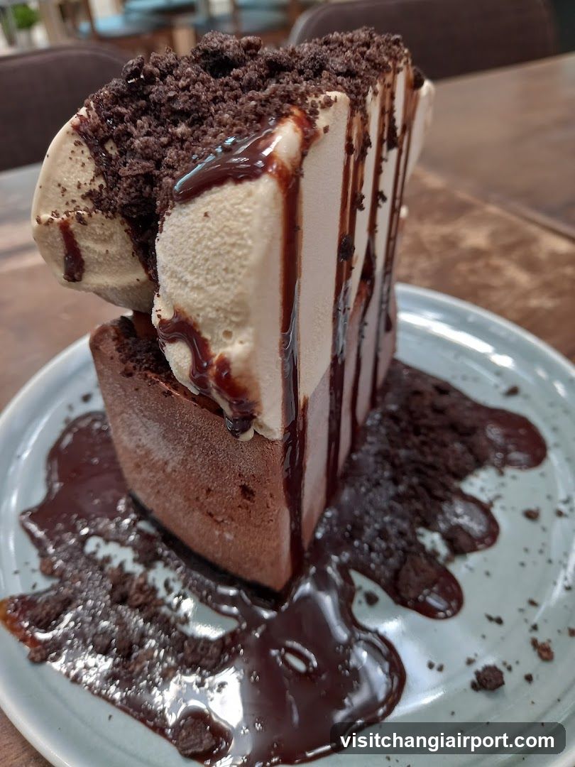 Chocolate Cake with Ice Cream