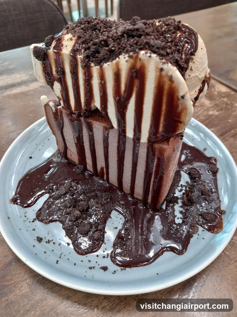 Chocolate Ice Cream Dessert