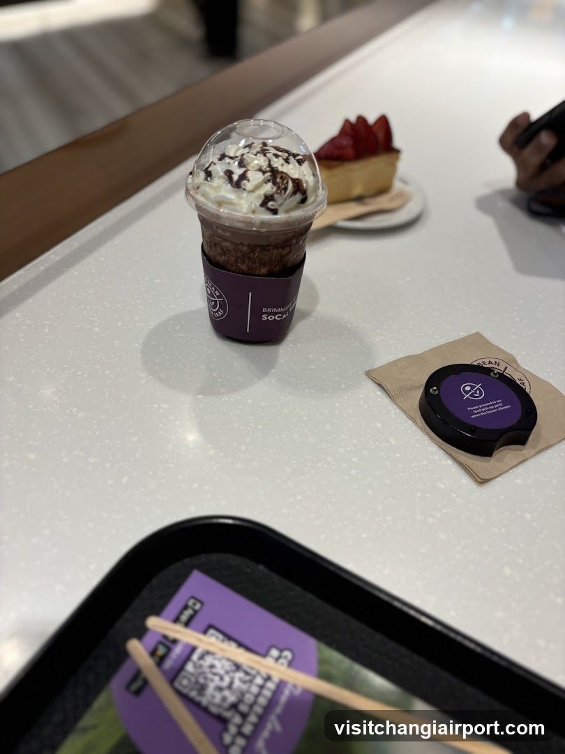 Coffee and Dessert on a Table
