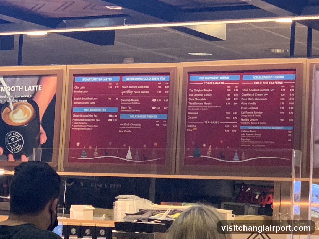 The Coffee Bean & Tea Leaf Menu Board