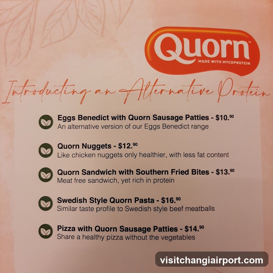 Quorn Alternative Protein Menu
