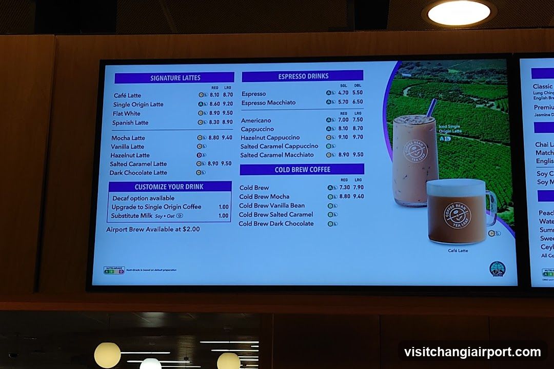 The Coffee Bean & Tea Leaf Menu Board