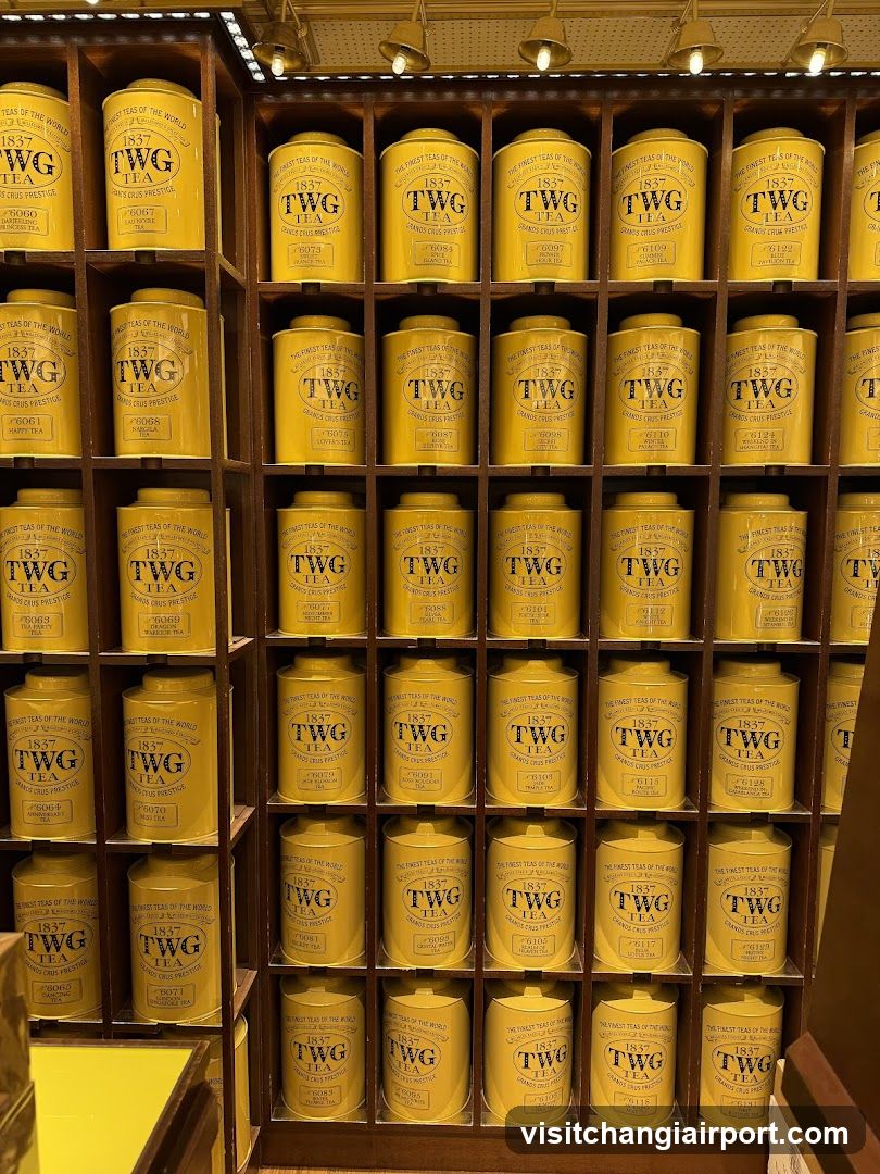 TWG Tea Display Shelf