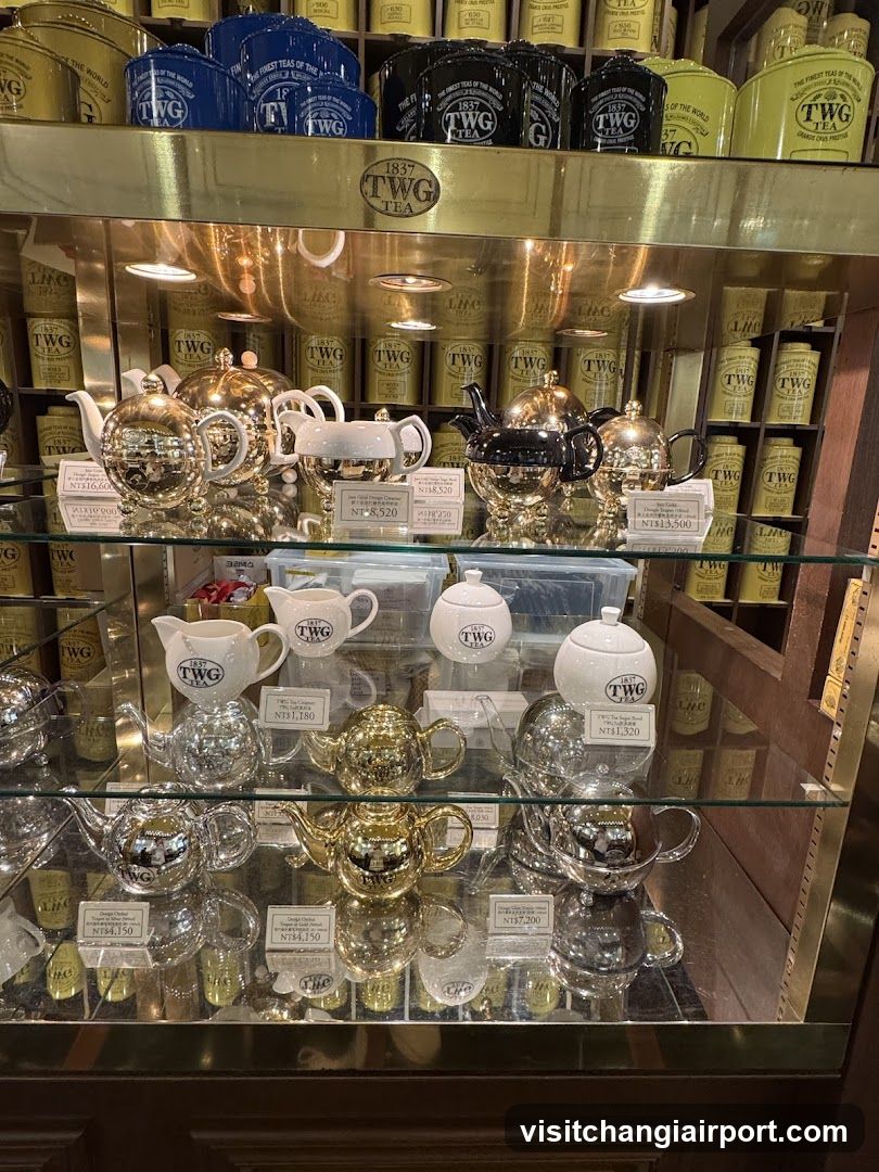 TWG Tea Display Case