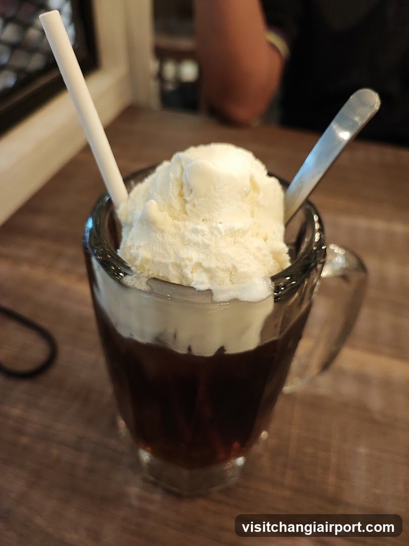 Ice Cream Float with Coffee