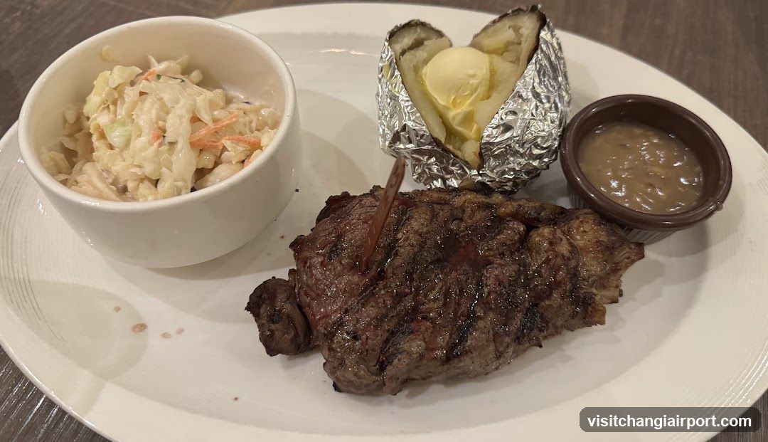 Grilled Steak with Side Dishes