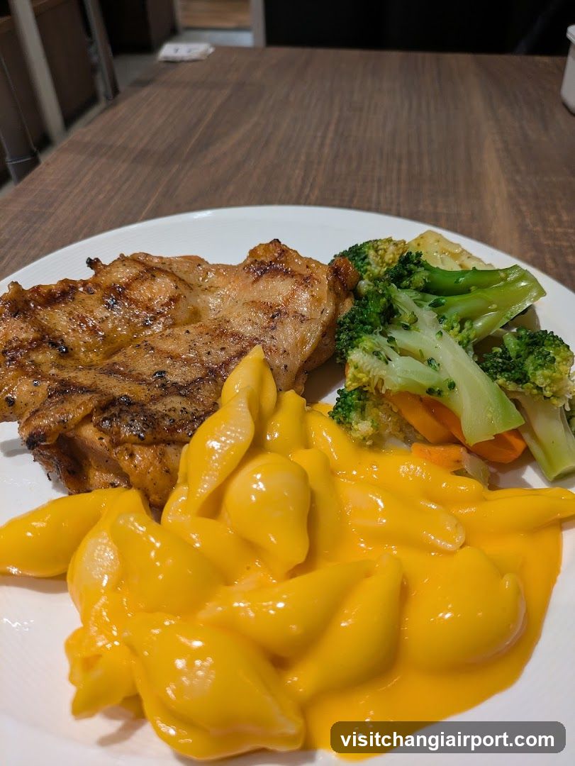 Grilled Chicken with Macaroni and Broccoli