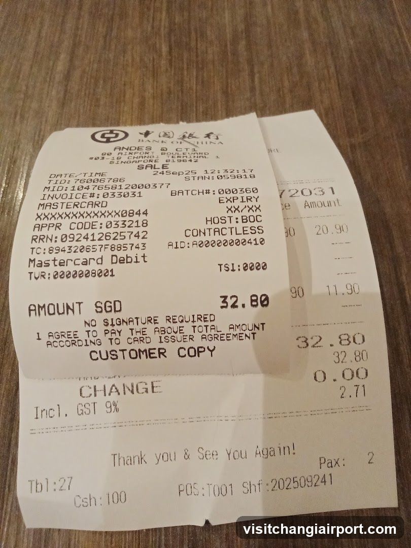 Bank of China Receipt