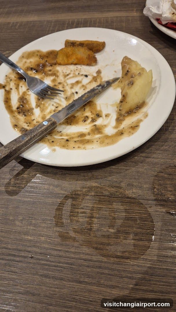 Empty Plate with Food Remains