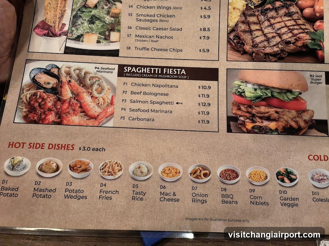Spaghetti Fiesta Menu