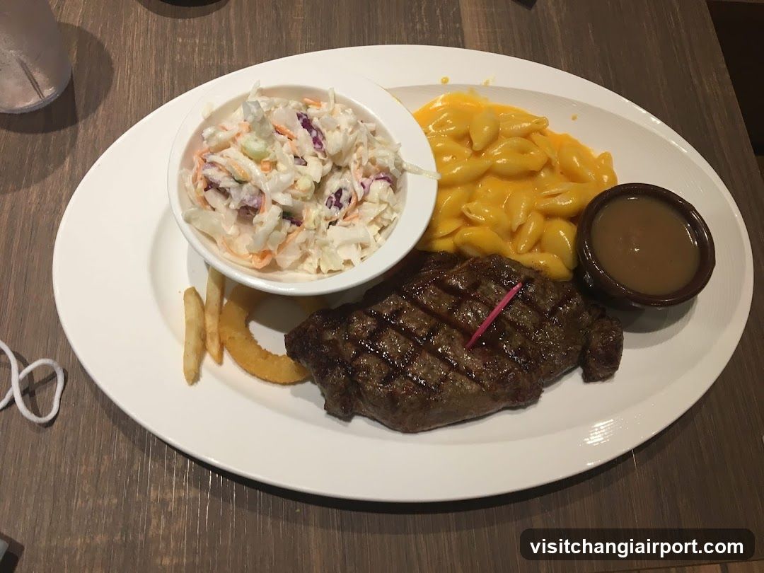 Steak Dinner with Mac and Cheese