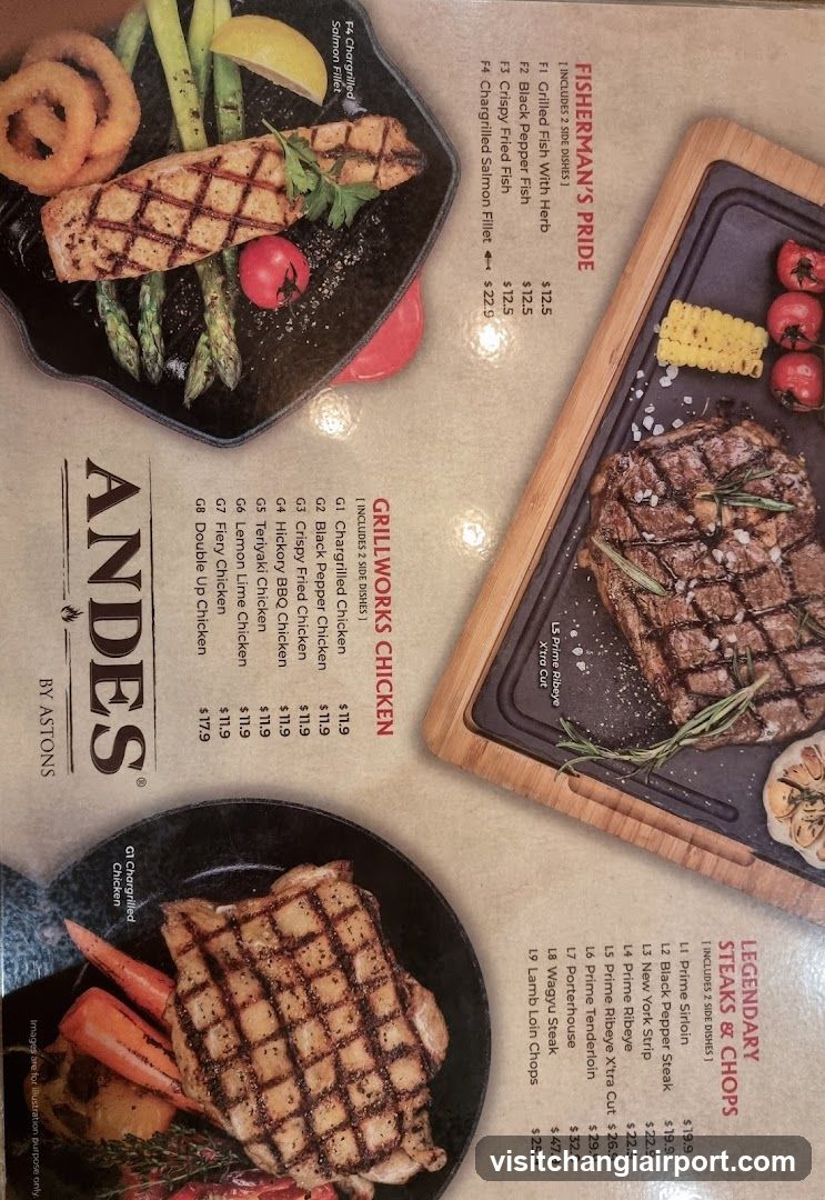 Andes Restaurant Menu