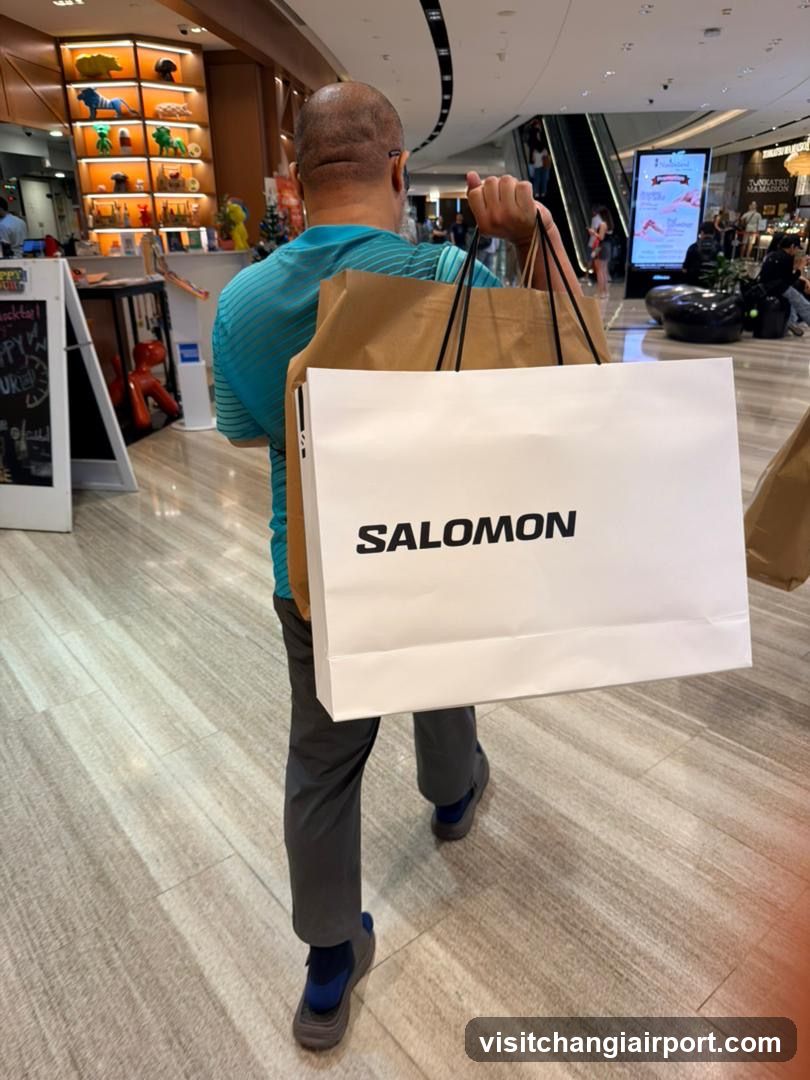 Shopping in a mall