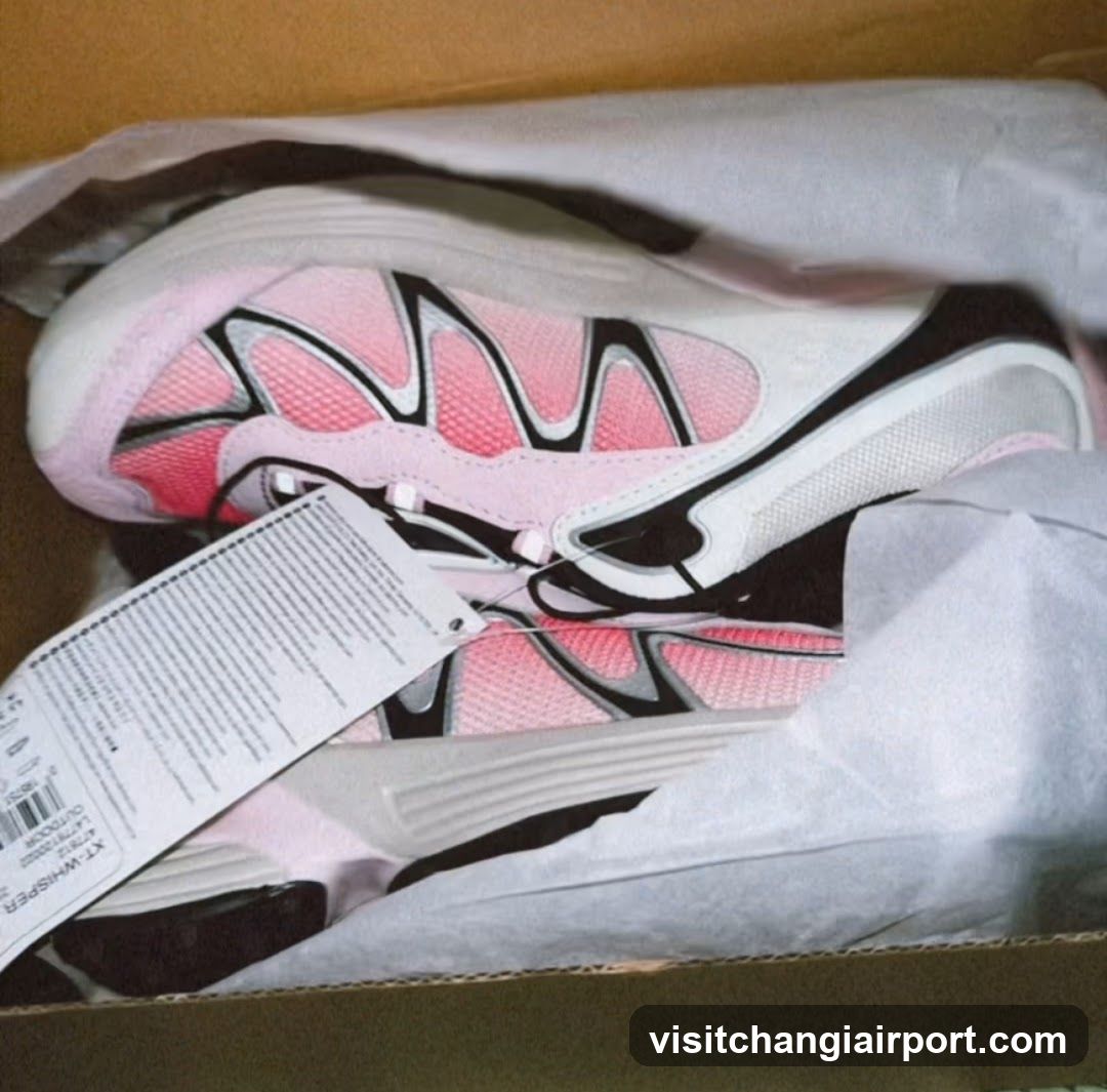 Pink and White Sneaker in Box