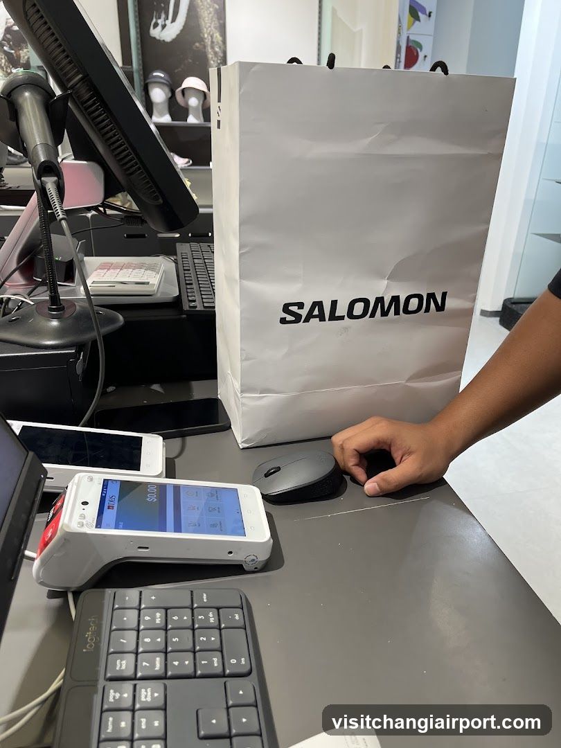 Salomon Shopping Bag at Checkout
