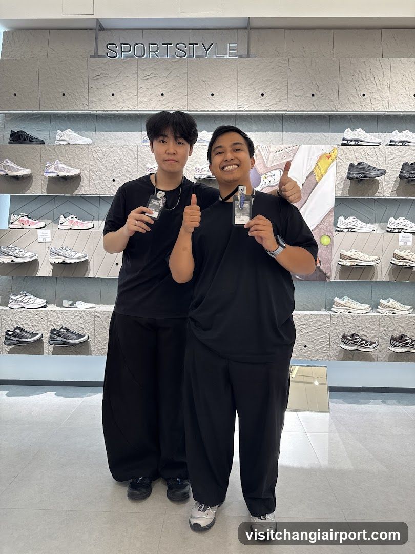 Sportswear Store Interior with Staff
