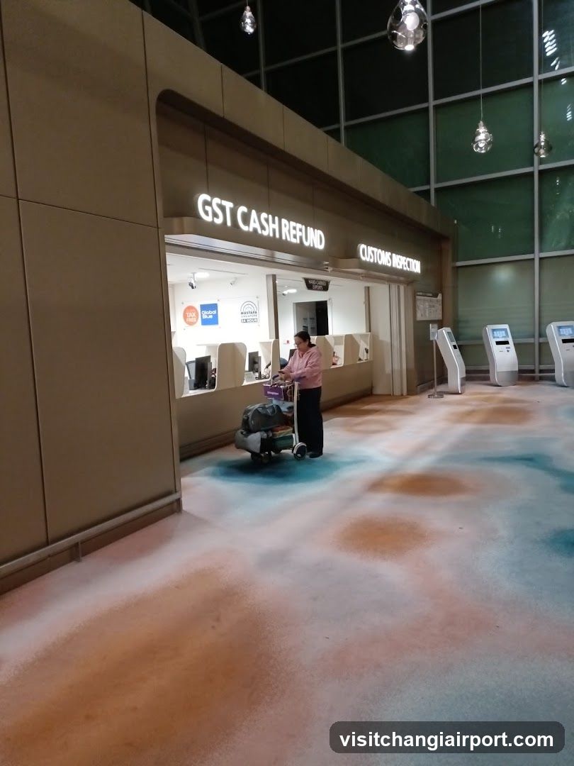 Airport GST Cash Refund Counter