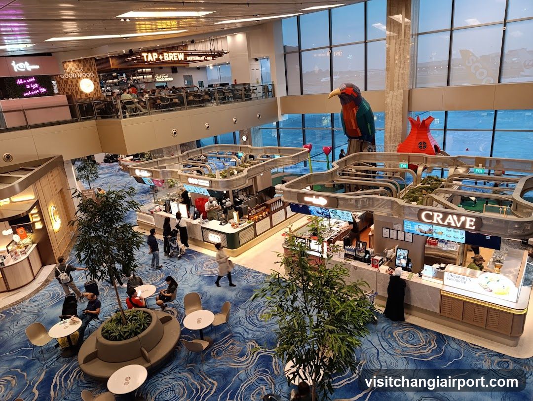 Airport Food Court Interior