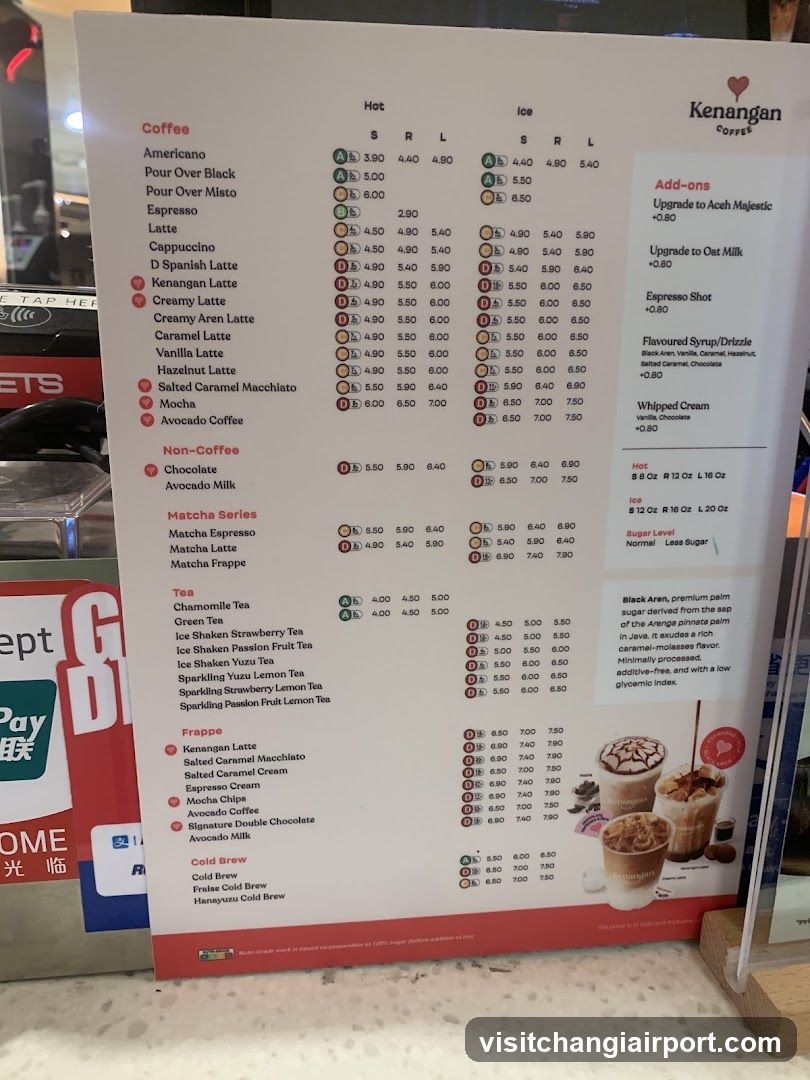 Kenangan Coffee Menu Board