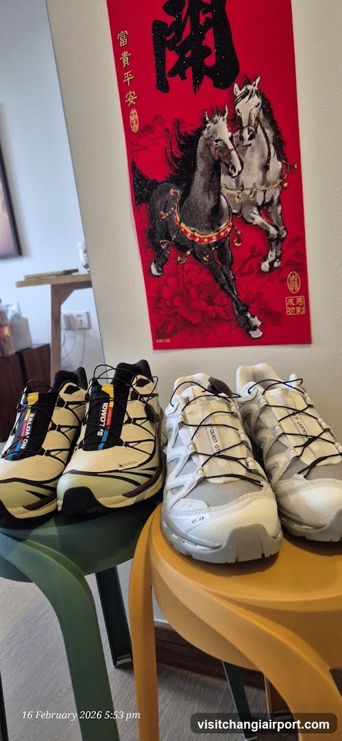 Shoes Display with Chinese New Year Decor