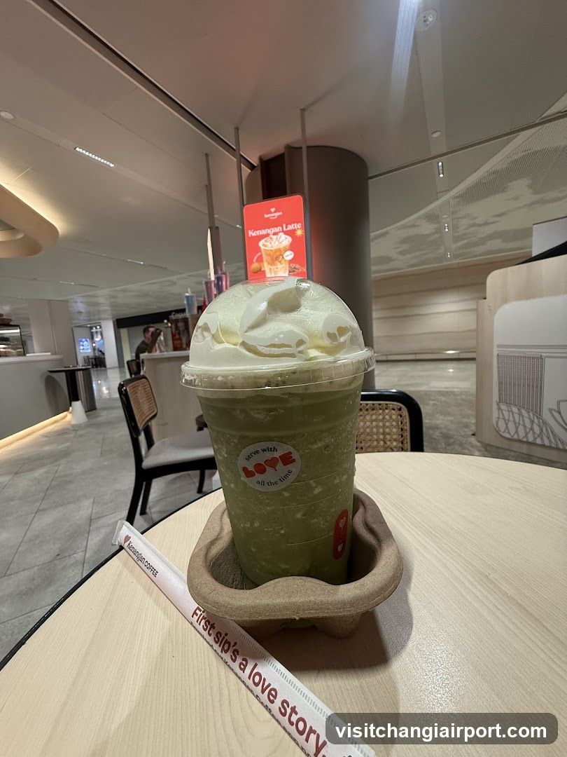 Matcha Latte with Whipped Cream