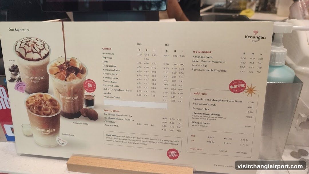 Kenangan Coffee Menu Board