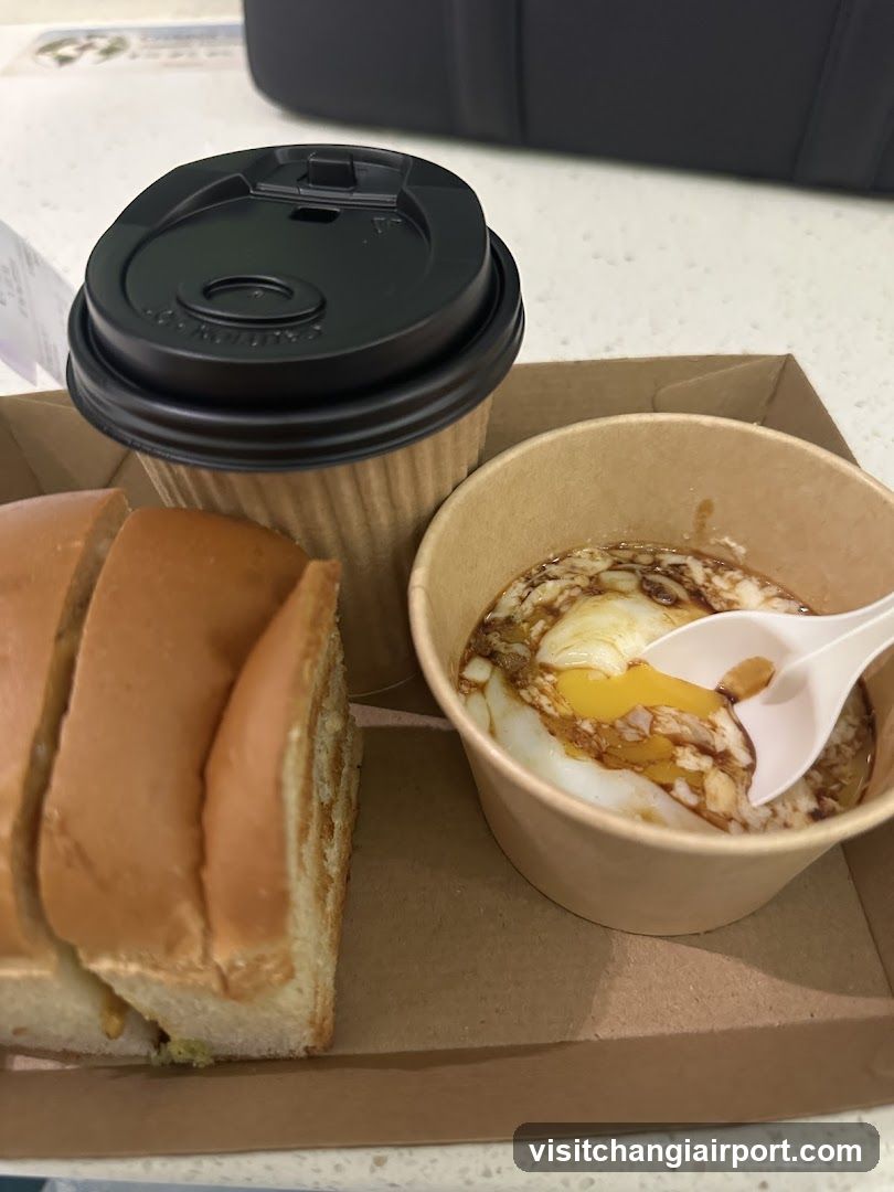 Breakfast Meal with Coffee and Toast