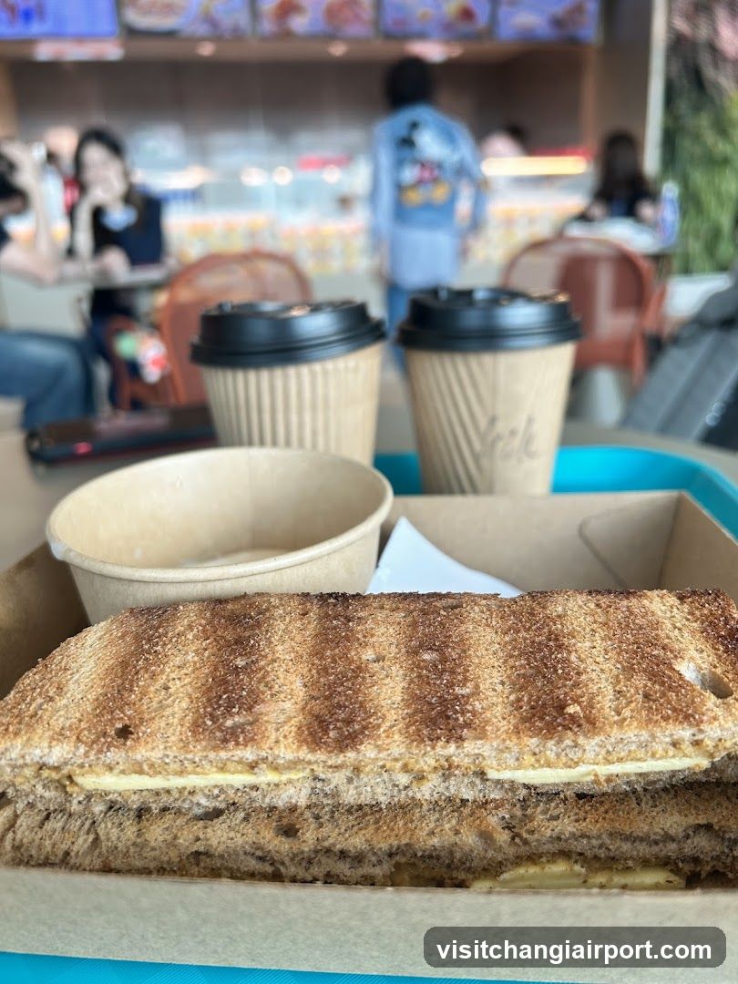 Grilled Sandwich and Coffee