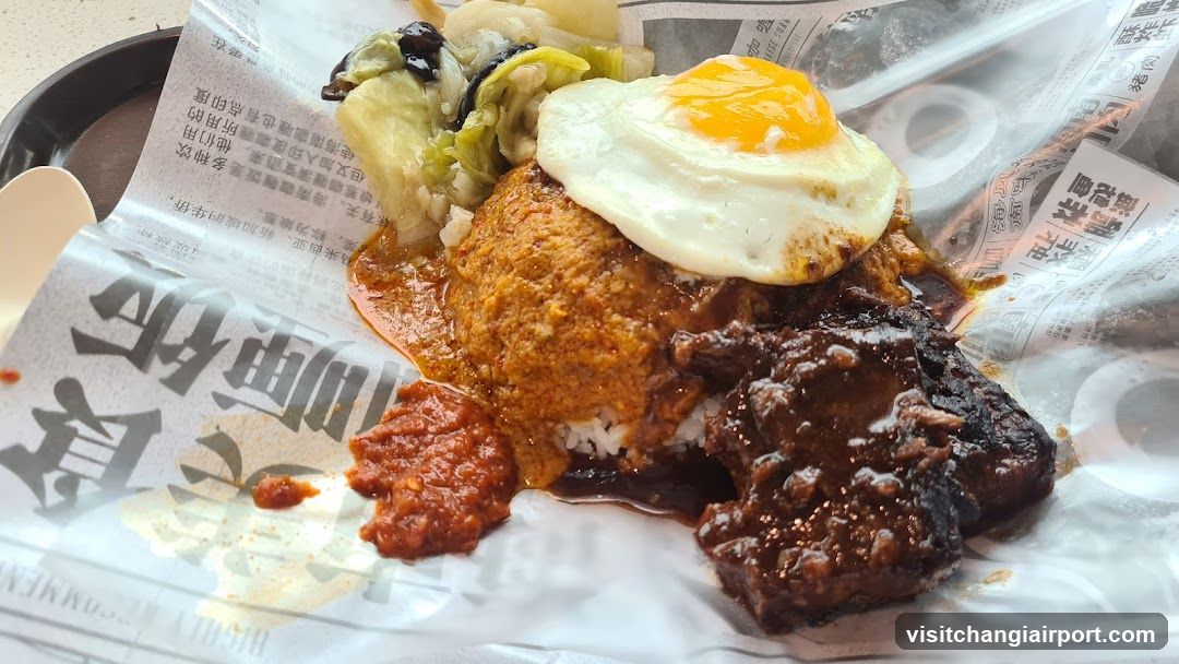 Curry Rice with Fried Egg and Meat
