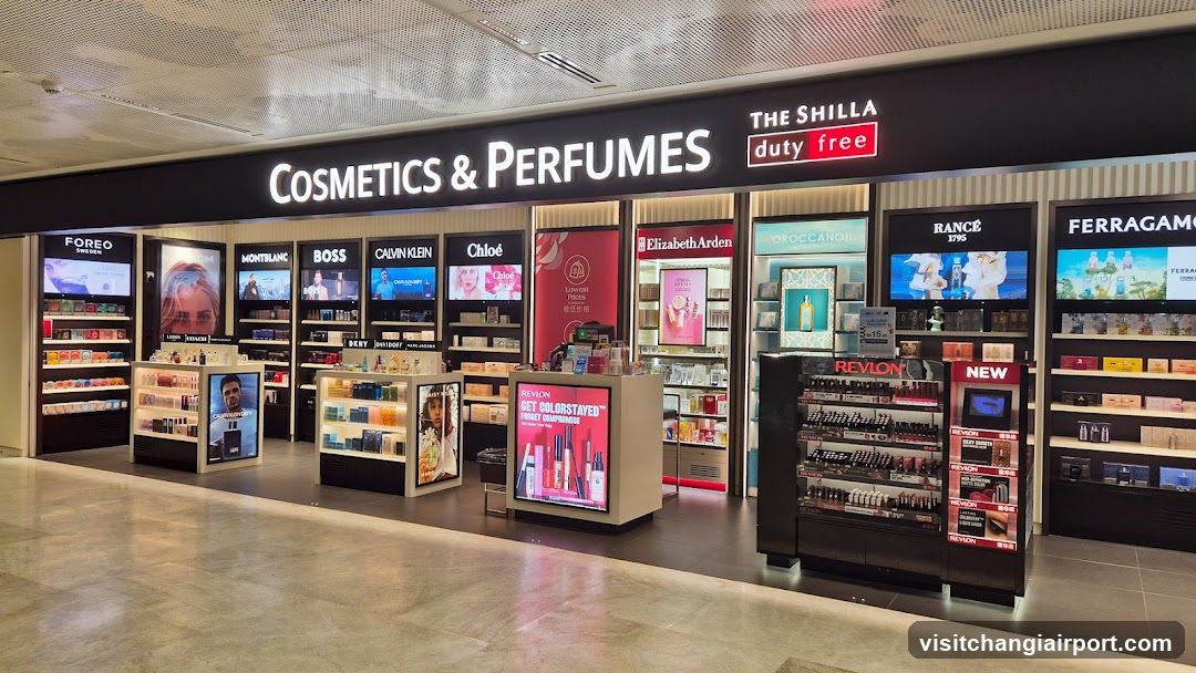 Cosmetics & Perfumes Duty Free Shop Interior