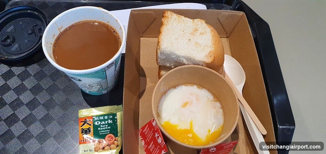 Breakfast Meal with Soy Sauce Packet