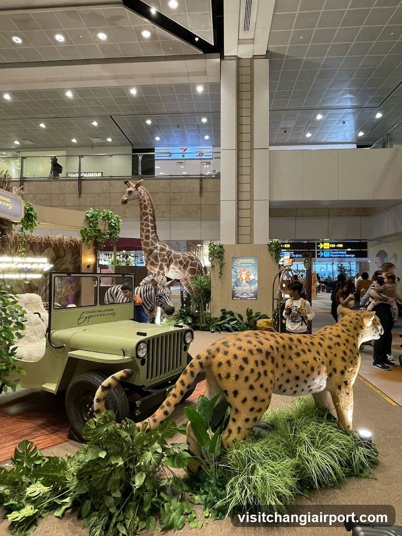 Jungle Exhibit at Airport Terminal