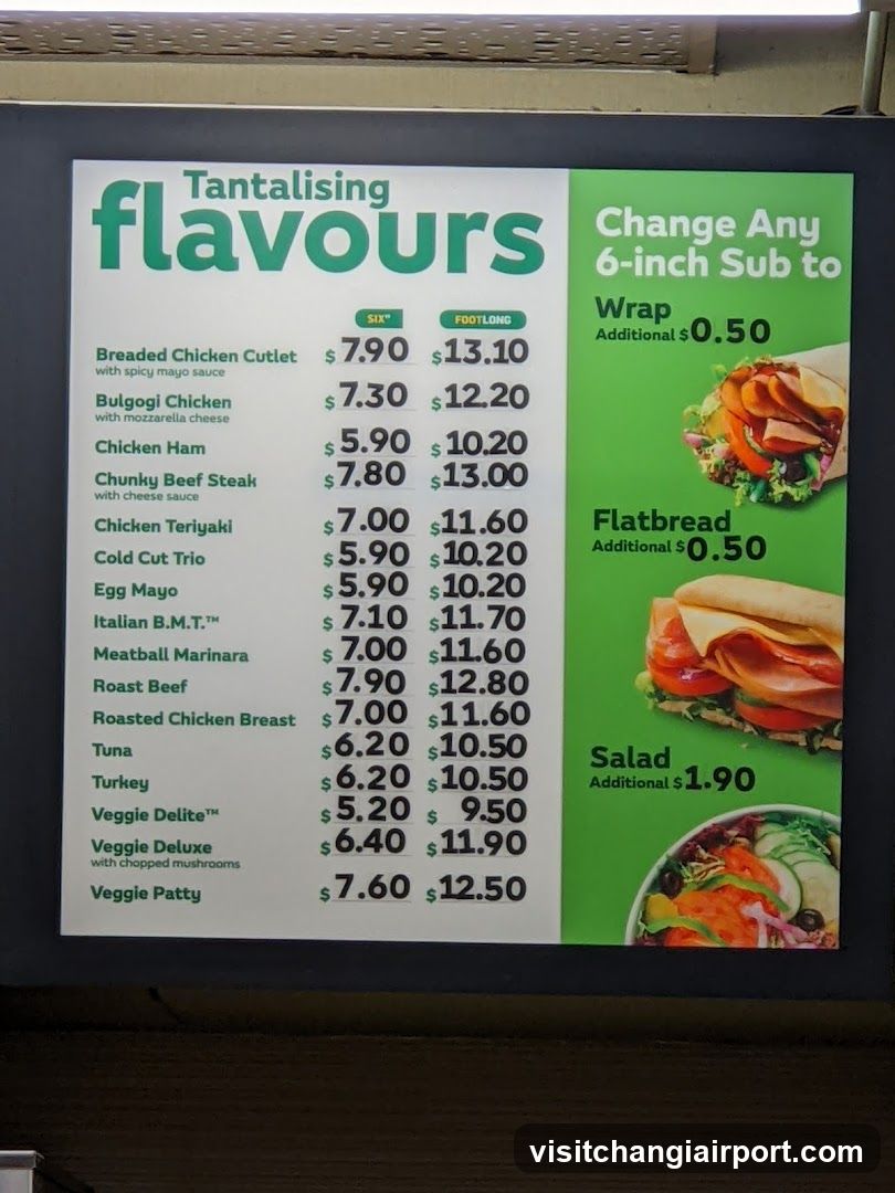 Tantalising Flavours Menu Board